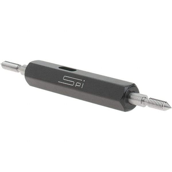 SPI - #3-56, Class 2B, Double End Plug Thread Go/No Go Gage - Steel, Size 000 Handle Included - Caliber Tooling