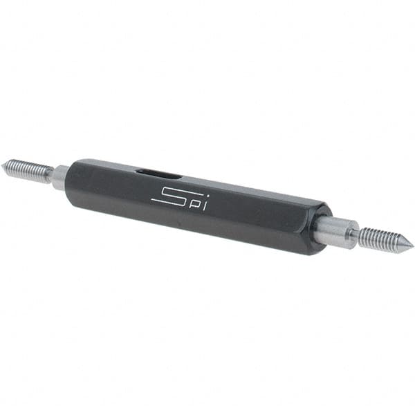 SPI - #4-48, Class 3B, Double End Plug Thread Go/No Go Gage - Steel, Size 00 Handle Included - Caliber Tooling