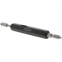 SPI - #6-32, Class 3B, Double End Plug Thread Go/No Go Gage - Steel, Size 00 Handle Included - Caliber Tooling