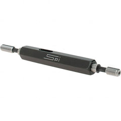 SPI - #8-36, Class 2B, Double End Plug Thread Go/No Go Gage - Steel, Size 0 Handle Included - Caliber Tooling