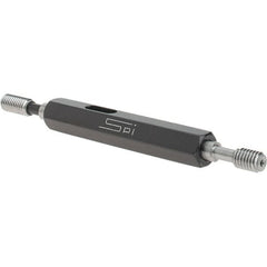 SPI - #10-32, Class 3B, Double End Plug Thread Go/No Go Gage - Steel, Size 0 Handle Included - Caliber Tooling