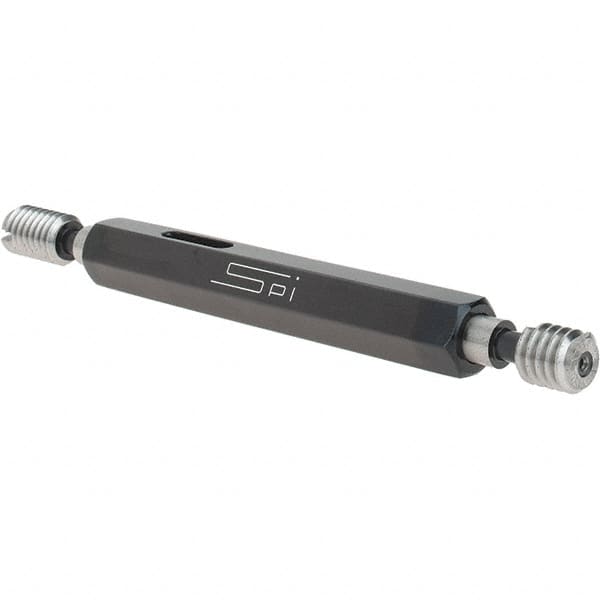 SPI - 5/16-18, Class 3B, Double End Plug Thread Go/No Go Gage - Steel, Size 1 Handle Included - Caliber Tooling