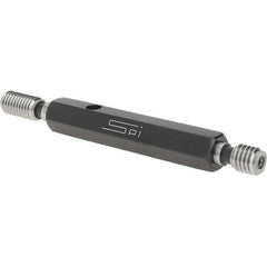 SPI - 3/8-16, Class 2B, Double End Plug Thread Go/No Go Gage - Steel, Size 2 Handle Included - Caliber Tooling