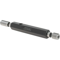 SPI - 3/8-24, Class 2B, Double End Plug Thread Go/No Go Gage - Steel, Size 2 Handle Included - Caliber Tooling