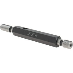 SPI - 3/8-32, Class 3B, Double End Plug Thread Go/No Go Gage - Steel, Size 2 Handle Included - Caliber Tooling