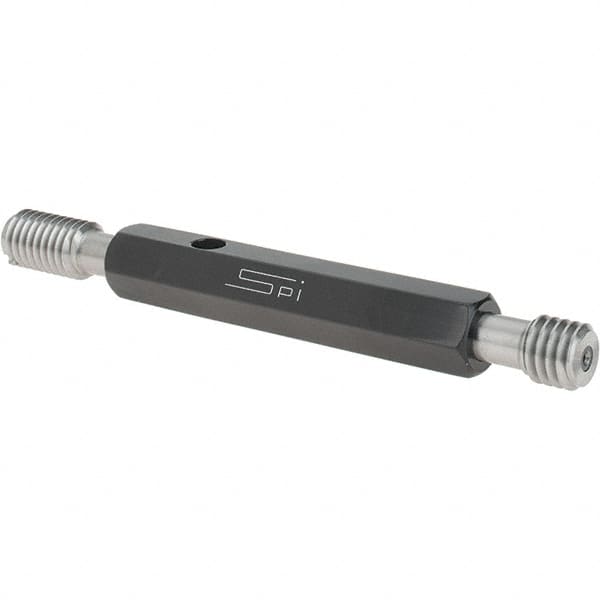 SPI - 7/16-14, Class 3B, Double End Plug Thread Go/No Go Gage - Steel, Size 2 Handle Included - Caliber Tooling