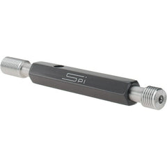 SPI - 7/16-20, Class 2B, Double End Plug Thread Go/No Go Gage - Steel, Size 2 Handle Included - Caliber Tooling