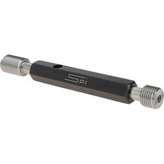 SPI - 1/2-20, Class 3B, Double End Plug Thread Go/No Go Gage - Steel, Size 2 Handle Included - Caliber Tooling