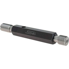 SPI - 9/16-18, Class 3B, Double End Plug Thread Go/No Go Gage - Steel, Size 3 Handle Included - Caliber Tooling