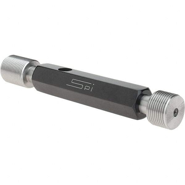 SPI - 3/4-20, Class 2B, Double End Plug Thread Go/No Go Gage - Steel, Size 3 Handle Included - Caliber Tooling