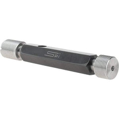 SPI - 3/4-20, Class 3B, Double End Plug Thread Go/No Go Gage - Steel, Size 3 Handle Included - Caliber Tooling