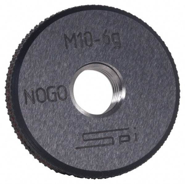 SPI - M27x3 No Go Single Ring Thread Gage - Class 6G, Oil Hardened Nonshrinking Steel (OHNS), NPL Traceability Certification Included - Caliber Tooling