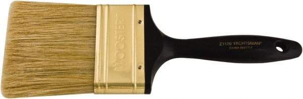 Wooster Brush - 3" Flat Hog Varnish Brush - 2-15/16" Bristle Length, 6-1/4" Plastic Beavertail Handle - Caliber Tooling