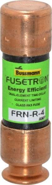 Cooper Bussmann - 125 VDC, 250 VAC, 4 Amp, Time Delay General Purpose Fuse - Fuse Holder Mount, 50.8mm OAL, 20 at DC, 200 (RMS) kA Rating, 9/16" Diam - Caliber Tooling