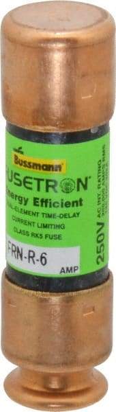 Cooper Bussmann - 125 VDC, 250 VAC, 6 Amp, Time Delay General Purpose Fuse - Fuse Holder Mount, 50.8mm OAL, 20 at DC, 200 (RMS) kA Rating, 9/16" Diam - Caliber Tooling