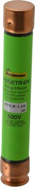 Cooper Bussmann - 300 VDC, 600 VAC, 1.13 Amp, Time Delay General Purpose Fuse - Fuse Holder Mount, 127mm OAL, 20 at DC, 200 (RMS) kA Rating, 13/16" Diam - Caliber Tooling