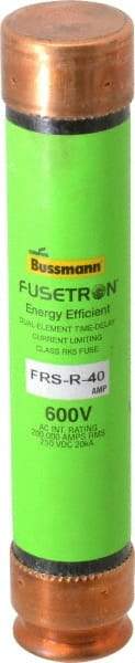 Cooper Bussmann - 250 VDC, 600 VAC, 40 Amp, Time Delay General Purpose Fuse - Fuse Holder Mount, 5-1/2" OAL, 20 at DC, 200 (RMS) kA Rating, 1-1/16" Diam - Caliber Tooling