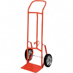 Wesco Industrial Products - 800 Lb Capacity 48" OAH Hand Truck - 14 x 7-1/2" Base Plate, Continuous Handle, Steel, Mold-On Rubber Wheels - Caliber Tooling