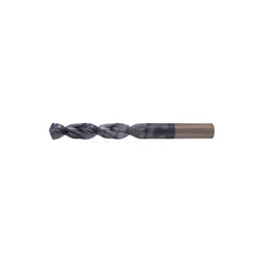 Screw Machine Length Drill Bit: 0.204″ Dia, 135 °, Cobalt Coated, Right Hand Cut, Parabolic Flute, Straight-Cylindrical Shank, Series 2175A