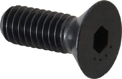 Camcar - 5/16-18 UNC Hex Socket Drive, 82° Flat Screw - Alloy Steel, Black Oxide Finish, Fully Threaded, 7/8" OAL - Caliber Tooling