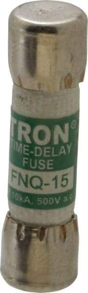 Cooper Bussmann - 500 VAC, 15 Amp, Time Delay General Purpose Fuse - Fuse Holder Mount, 1-1/2" OAL, 10 at AC kA Rating, 13/32" Diam - Caliber Tooling