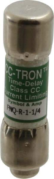 Cooper Bussmann - 300 VDC, 600 VAC, 1.25 Amp, Time Delay General Purpose Fuse - Fuse Holder Mount, 1-1/2" OAL, 200 at AC (RMS) kA Rating, 13/32" Diam - Caliber Tooling