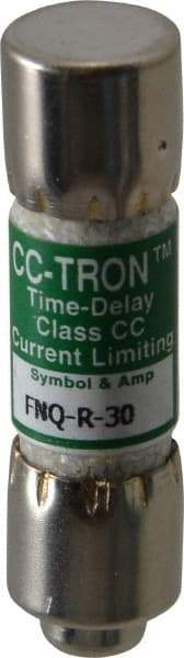 Cooper Bussmann - 300 VDC, 600 VAC, 30 Amp, Time Delay General Purpose Fuse - Fuse Holder Mount, 1-1/2" OAL, 200 at AC (RMS) kA Rating, 13/32" Diam - Caliber Tooling