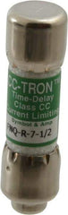 Cooper Bussmann - 300 VDC, 600 VAC, 7.5 Amp, Time Delay General Purpose Fuse - Fuse Holder Mount, 1-1/2" OAL, 200 at AC (RMS) kA Rating, 13/32" Diam - Caliber Tooling