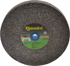 Norton - 24 Grit Aluminum Oxide Bench & Pedestal Grinding Wheel - 8" Diam x 1" Hole x 1" Thick, 3600 Max RPM, Very Coarse Grade - Caliber Tooling