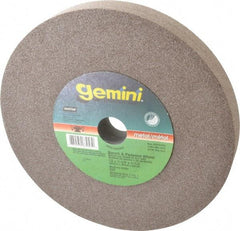 Norton - 60 Grit Aluminum Oxide Bench & Pedestal Grinding Wheel - 12" Diam x 1-1/2" Hole x 1-1/2" Thick, 2070 Max RPM, Medium Grade - Caliber Tooling