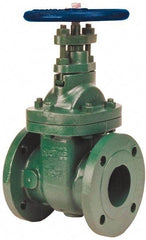 NIBCO - 3" Pipe, Class 150, Flanged-Raised Face Ductile Iron Solid Wedge Stem Gate Valve - 285 WOG, 150 WSP, Bolted Bonnet - Caliber Tooling