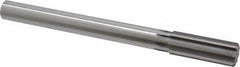 Made in USA - 1" High Speed Steel 8 Flute Chucking Reamer - Straight Flute, 7/8" Straight Shank, 2-3/4" Flute Length, 10-1/2" OAL - Caliber Tooling