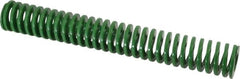 Dayton Lamina - 1" Hole Diam, 1/2" Rod Diam, 7" Free Length, Green Die Spring - 6.9 Lb Max Deflection, 2.8" Max Deflection, Light Duty, Chromium Vanadium Steel - Caliber Tooling