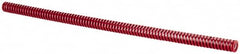 Dayton Lamina - 1/2" Hole Diam, 9/32" Rod Diam, 12" Free Length, Red Die Spring - 1.77 Lb Max Deflection, 3.6" Max Deflection, Heavy Duty, Chromium Vanadium Steel - Caliber Tooling