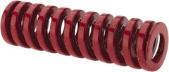 Dayton Lamina - 3/4" Hole Diam, 3/8" Rod Diam, 2-1/2" Free Length, Red Die Spring - 44 Lb Max Deflection, 0.76" Max Deflection, Heavy Duty, Chromium Vanadium Steel - Caliber Tooling