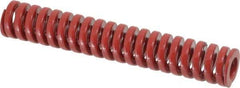 Dayton Lamina - 3/4" Hole Diam, 3/8" Rod Diam, 4-1/2" Free Length, Red Die Spring - 23.7 Lb Max Deflection, 1.35" Max Deflection, Heavy Duty, Chromium Vanadium Steel - Caliber Tooling