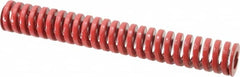 Dayton Lamina - 1" Hole Diam, 1/2" Rod Diam, 7" Free Length, Red Die Spring - 23.5 Lb Max Deflection, 2.1" Max Deflection, Heavy Duty, Chromium Vanadium Steel - Caliber Tooling