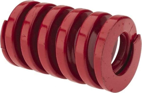 Dayton Lamina - 1-1/4" Hole Diam, 5/8" Rod Diam, 2" Free Length, Red Die Spring - 154 Lb Max Deflection, 0.6" Max Deflection, Heavy Duty, Chromium Vanadium Steel - Caliber Tooling