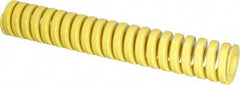 Dayton Lamina - 1" Hole Diam, 1/2" Rod Diam, 6" Free Length, Yellow Die Spring - 34.4 Lb Max Deflection, 1.5" Max Deflection, Extra Heavy Duty, Chromium Vanadium Steel - Caliber Tooling