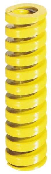 Dayton Lamina - 1-1/4" Hole Diam, 5/8" Rod Diam, 7" Free Length, Yellow Die Spring - 48.9 Lb Max Deflection, 1.75" Max Deflection, Extra Heavy Duty, Chromium Vanadium Steel - Caliber Tooling