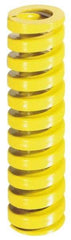 Dayton Lamina - 1" Hole Diam, 1/2" Rod Diam, 7" Free Length, Yellow Die Spring - 29.3 Lb Max Deflection, 1.75" Max Deflection, Extra Heavy Duty, Chromium Vanadium Steel - Caliber Tooling