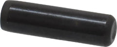 Holo-Krome - 1/4" Diam x 7/8" Pin Length Grade 8 Alloy Steel Standard Dowel Pin - Black Luster Finish, C 47-58 & C 60 (Surface) Hardness, 1 Beveled & 1 Rounded End - Caliber Tooling