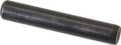 Holo-Krome - 1/4" Diam x 1-1/2" Pin Length Grade 8 Alloy Steel Standard Dowel Pin - Black Luster Finish, C 47-58 & C 60 (Surface) Hardness, 1 Beveled & 1 Rounded End - Caliber Tooling