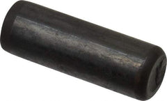 Holo-Krome - 7/16" Diam x 1-1/4" Pin Length Grade 8 Alloy Steel Standard Dowel Pin - Black Luster Finish, C 47-58 & C 60 (Surface) Hardness, 1 Beveled & 1 Rounded End - Caliber Tooling