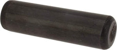 Holo-Krome - 7/16" Diam x 1-1/2" Pin Length Grade 8 Alloy Steel Standard Dowel Pin - Black Luster Finish, C 47-58 & C 60 (Surface) Hardness, 1 Beveled & 1 Rounded End - Caliber Tooling