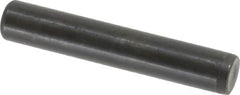 Holo-Krome - 7/16" Diam x 2-1/2" Pin Length Grade 8 Alloy Steel Standard Dowel Pin - Black Luster Finish, C 47-58 & C 60 (Surface) Hardness, 1 Beveled & 1 Rounded End - Caliber Tooling