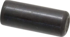 Holo-Krome - 1/2" Diam x 1-1/4" Pin Length Grade 8 Alloy Steel Standard Dowel Pin - Black Luster Finish, C 47-58 & C 60 (Surface) Hardness, 1 Beveled & 1 Rounded End - Caliber Tooling