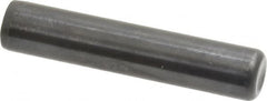 Holo-Krome - 1/2" Diam x 2-1/2" Pin Length Grade 8 Alloy Steel Standard Dowel Pin - Black Luster Finish, C 47-58 & C 60 (Surface) Hardness, 1 Beveled & 1 Rounded End - Caliber Tooling