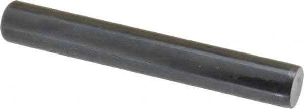 Holo-Krome - 1/2" Diam x 3-1/2" Pin Length Grade 8 Alloy Steel Standard Dowel Pin - Black Luster Finish, C 47-58 & C 60 (Surface) Hardness, 1 Beveled & 1 Rounded End - Caliber Tooling