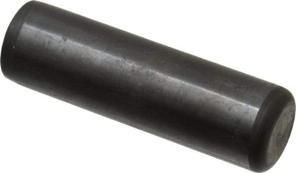 Holo-Krome - 3/4" Diam x 2-1/2" Pin Length Grade 8 Alloy Steel Standard Dowel Pin - Black Luster Finish, C 47-58 & C 60 (Surface) Hardness, 1 Beveled & 1 Rounded End - Caliber Tooling